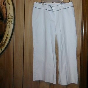 White House Black market Capri#black trim waist